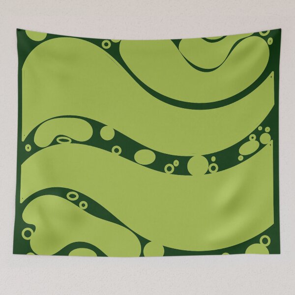 Item preview,  Abstract wave(Green) designed and sold by Navkriti.