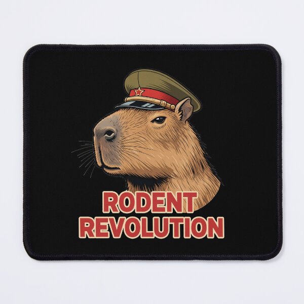 Item preview, Rodent Revolution Funny Capybara designed and sold by DesignsDominus.