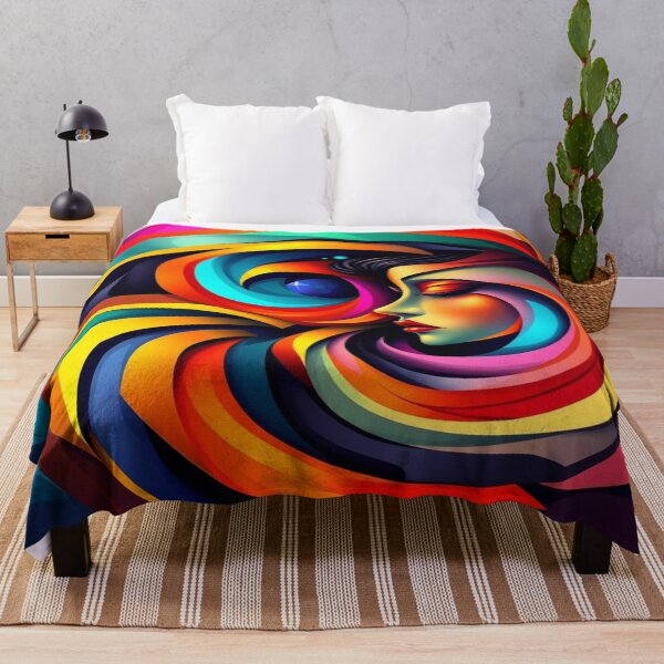 Artikelvorschau, A vibrant abstract masterpiece infused with anime aesthetics – swirling colors & dynamic energy entworfen und verkauft von FotoworldEdel.