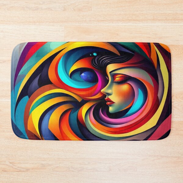 Artikelvorschau, A vibrant abstract masterpiece infused with anime aesthetics – swirling colors & dynamic energy entworfen und verkauft von FotoworldEdel.