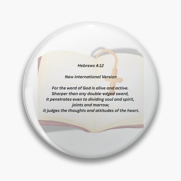 Item preview, NIV Bible verse Hebrews 4:12 designed and sold by ClickATee Store .