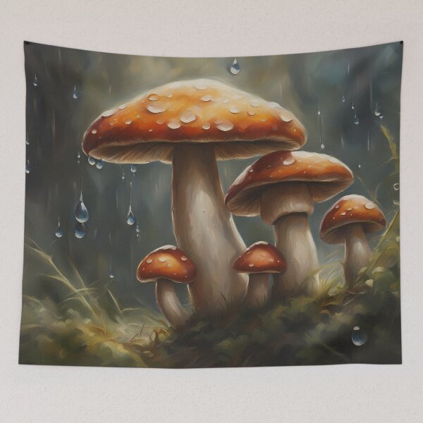 Item preview, Rainy Mushroom Forest designed and sold by CalmnessbyChoice.