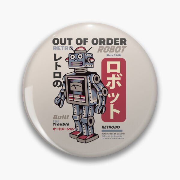 Item preview, Retro Robot Out of Order designed and sold by KewaleeTee.