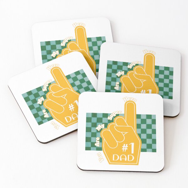 Item preview, #1 Dad – My Super Hero Foam Finger designed and sold by ZerotwoStudio.