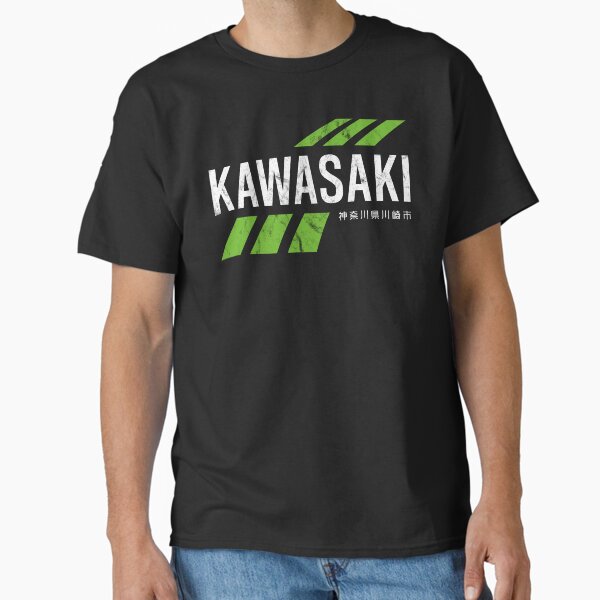 Item preview, Retro Vintage KAWASAKI Green City for Men or Women designed and sold by hemwear.