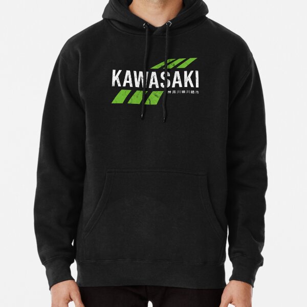 Aperçu de l'œuvre Rétro Vintage KAWASAKI Green City pour Homme ou Femme créée et vendue par hemwear.