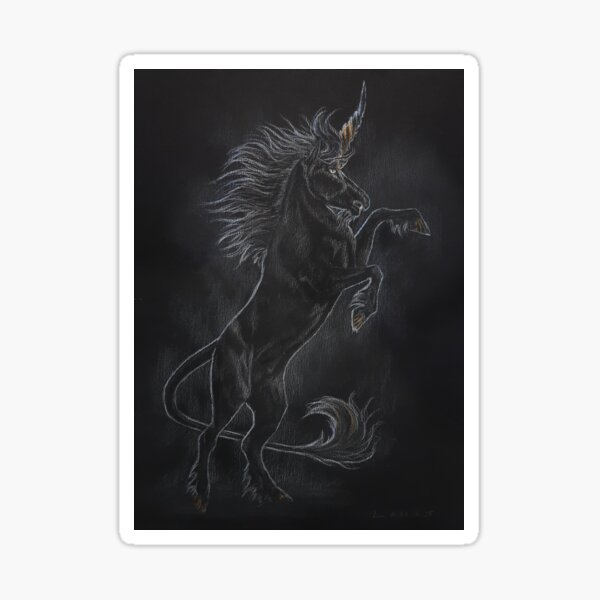 Item preview, Dark Horned Horse designed and sold by BeckyKidus.