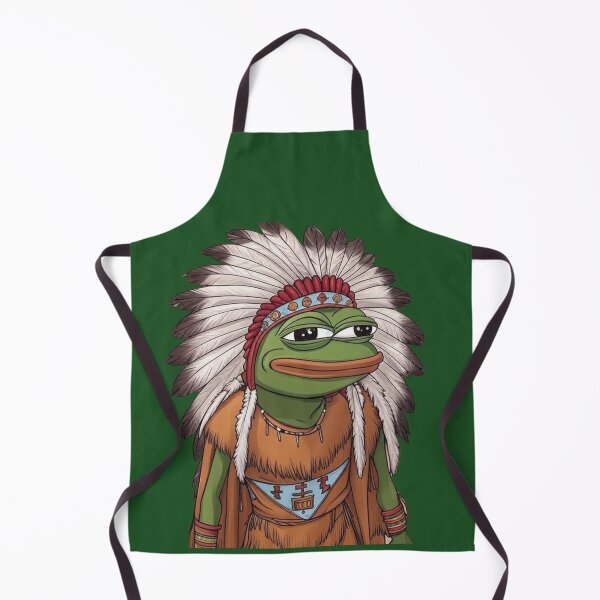 Item preview, Native American Pepe Meme designed and sold by DigitaledbyTailor.