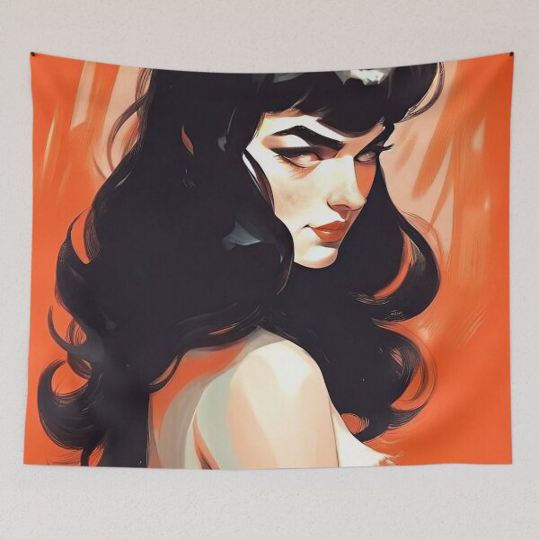 Item preview, full body of a pinup like Betty Page,highly detailed, realistic designed and sold by blindblues50.