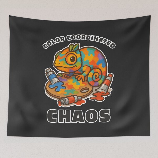 Item preview, Color Coordinated Chameleon Artistic Chaos Design designed and sold by Analog-attire.