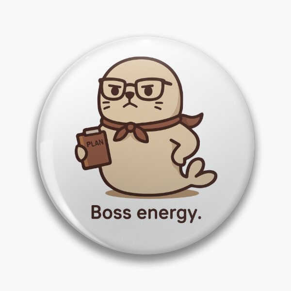 Item preview, ESTJ Kawaii | Boss Seal with a Plan designed and sold by SealSquad.