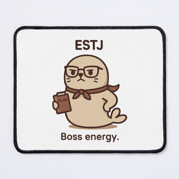 Item preview, ESTJ Kawaii | Boss Seal with a Plan designed and sold by SealSquad.