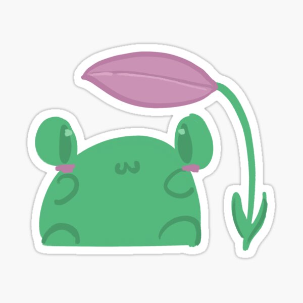 Item preview, Froggie with Flower Doodle! designed and sold by cookieslilarts.