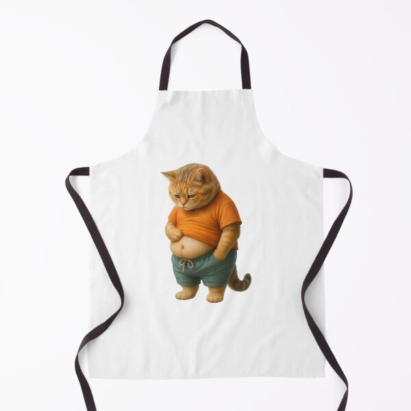 Item preview, Chubby Cat in Casual Outfit 3D Illustration designed and sold by WolfPixelRo.
