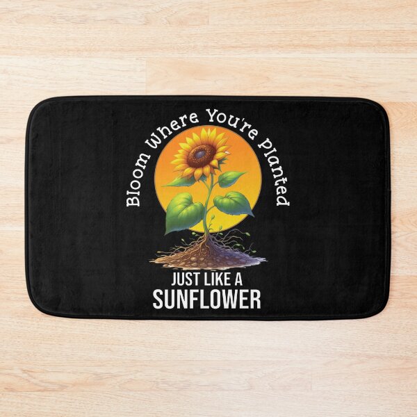 Item preview, Bloom Where You're Planted – Inspirational Spring Sunflower Quote for Resilience & Growth designed and sold by Dantin.