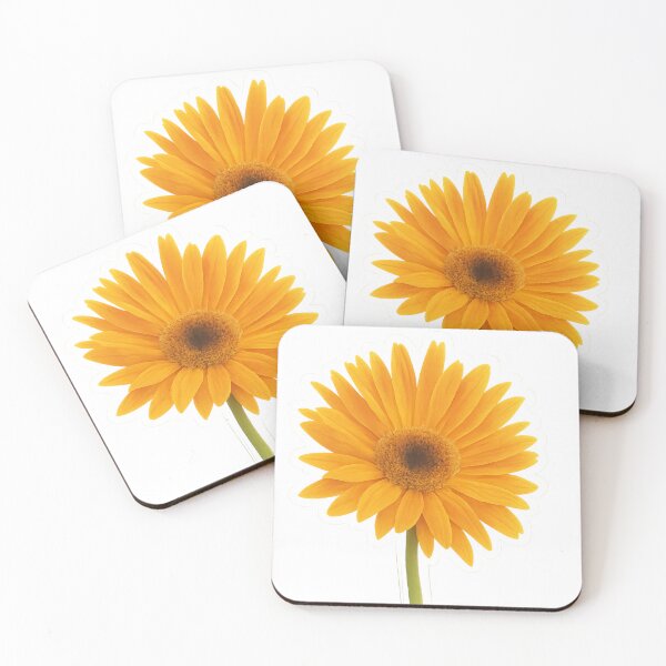 Item preview, Orange Gerbera – Realistic Floral Sticker Art designed and sold by Pacika.