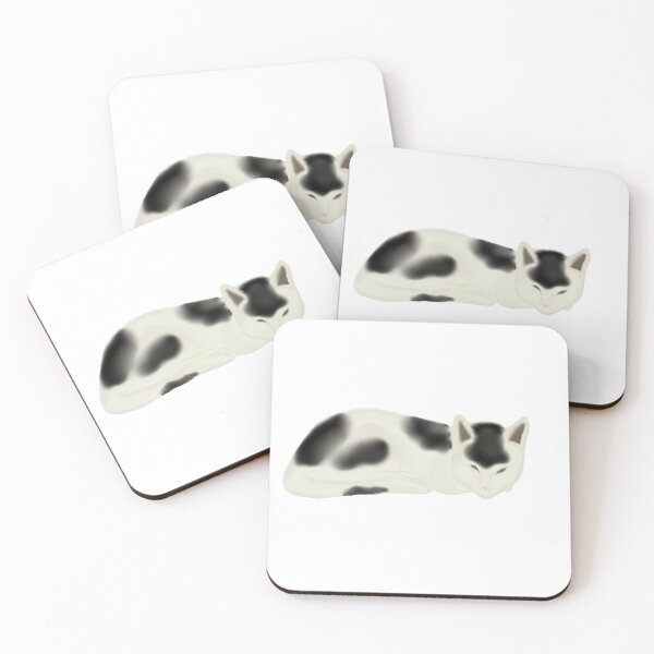 Item preview, Sleepy cat club B/W! designed and sold by Selinaaa.