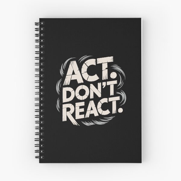 Item preview, Act. Don't React designed and sold by La Maga.