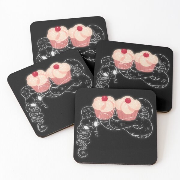 Artikelvorschau, Schlange und Cupcakes entworfen und verkauft von MoelleStudio.