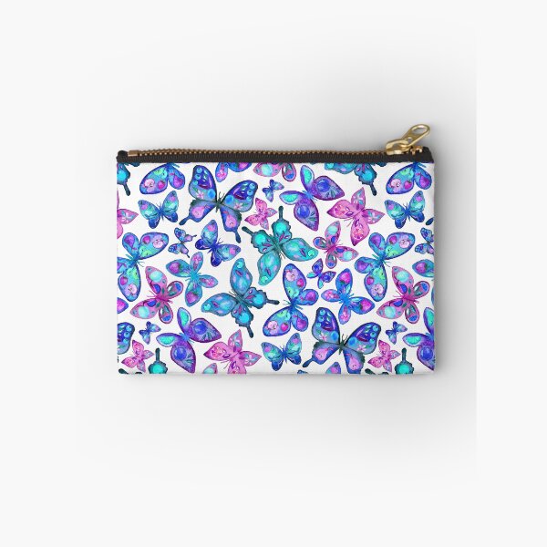 Item preview, Watercolor Fruit Patterned Butterflies - aqua and sapphire designed and sold by micklyn.