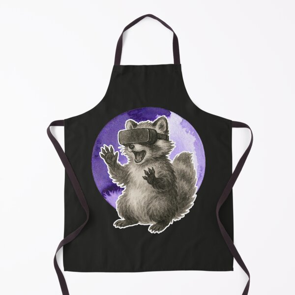 Item preview, Raccoon in VR World Playful Digital Art designed and sold by Analog-attire.