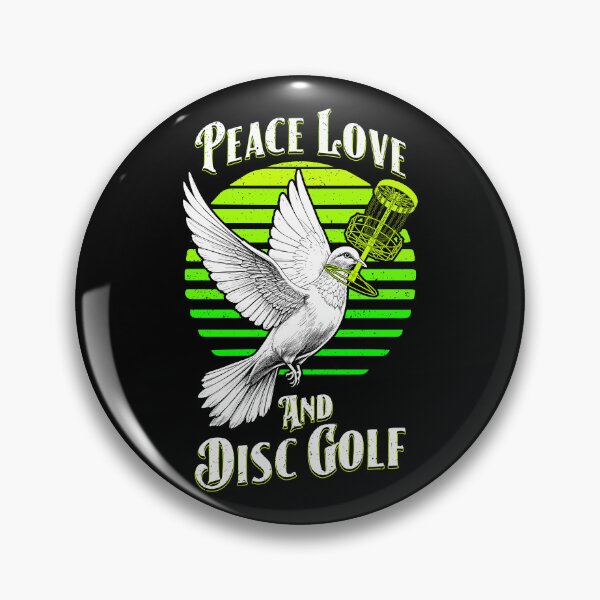 Item preview, Peace Love Disc Golf Basket Vintage White Dove Birdie designed and sold by GrandeDuc.