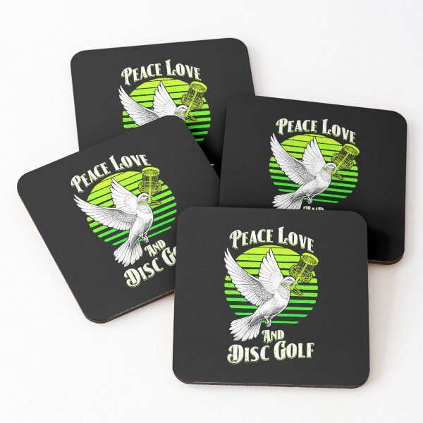 Item preview, Peace Love Disc Golf Basket Vintage White Dove Birdie designed and sold by GrandeDuc.