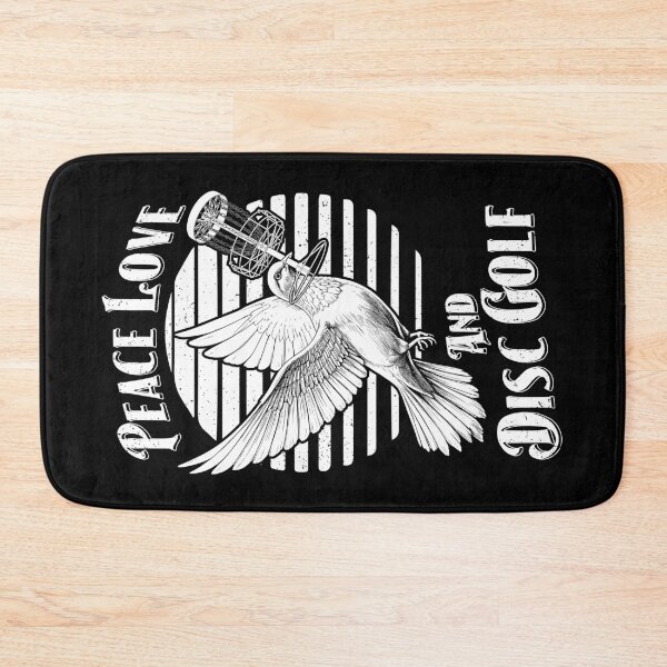 Item preview, Peace Love Disc Golf Basket Vintage White Dove Birdie designed and sold by GrandeDuc.