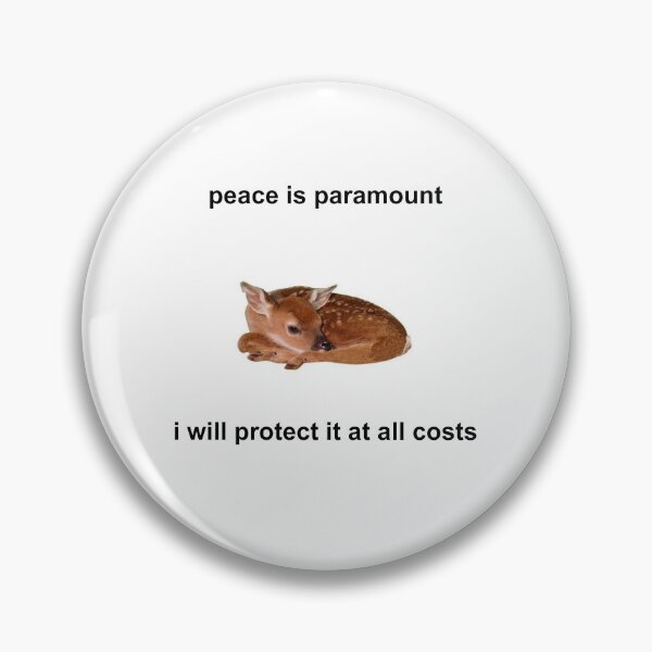Item preview, peace deer sticker designed and sold by strgrl777.