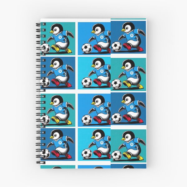 Item preview,  football soccer blue penguins with a football pattern ,Sports,Football Player ,soccer art,animal playing soccer designed and sold by Expressions-Sel.