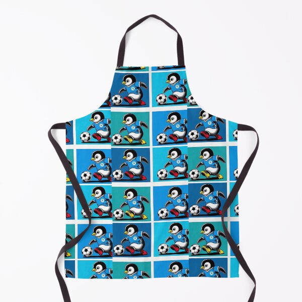 Item preview, football soccer blue penguins with a football pattern ,Sports,Football Player ,soccer art,animal playing soccer designed and sold by Expressions-Sel.