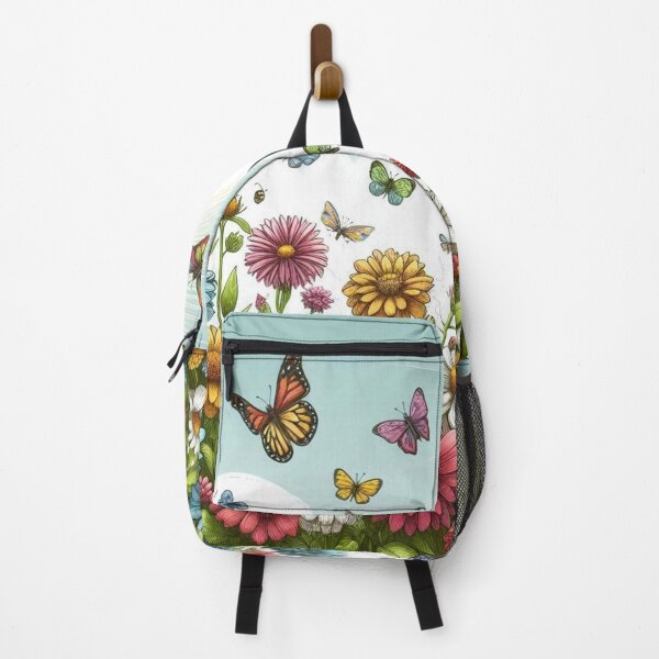 Item preview, Flowers and Butterflies in Meadow Spring Vibes designed and sold by KTGim.