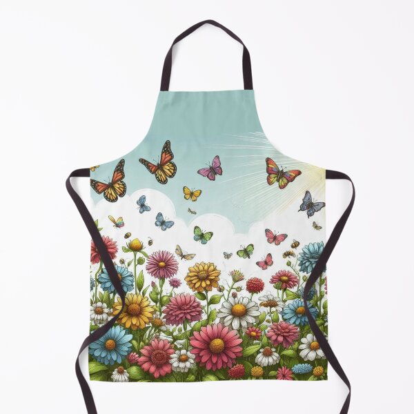 Item preview, Flowers and Butterflies in Meadow Spring Vibes designed and sold by KTGim.