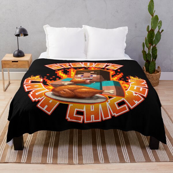 Item preview, Steves Lava Chicken - Steve eating hot lava chicken designed and sold by keytee.