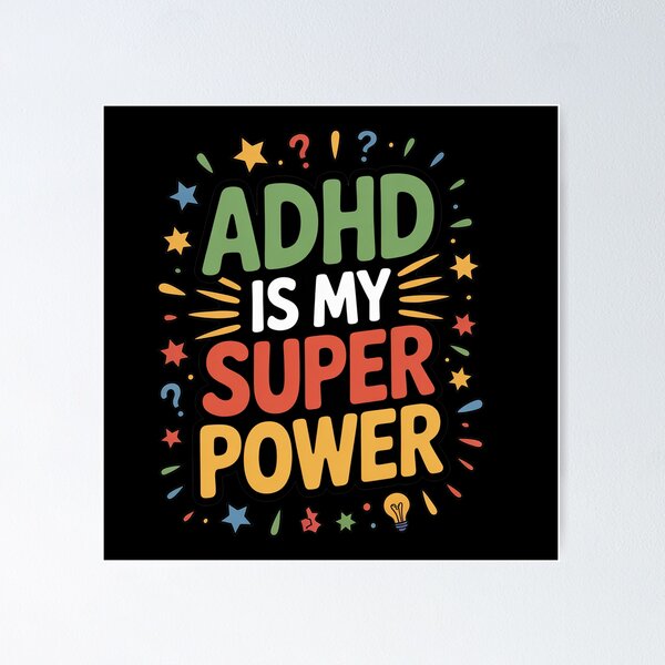 Item preview, ADHD is My Superpower designed and sold by MonkiFlipp.