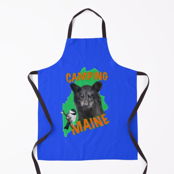 Artikelvorschau, Camping in Maine mit Maine-Schwarzbär und Maine-Meise entworfen und verkauft von ArtRoyal13.