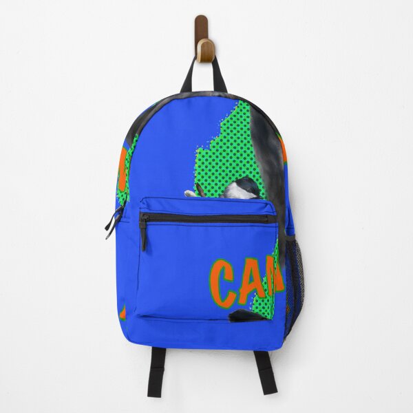 Item preview, Maine Camping with Maine Black Bear and Maine Chickadee designed and sold by ArtRoyal13.