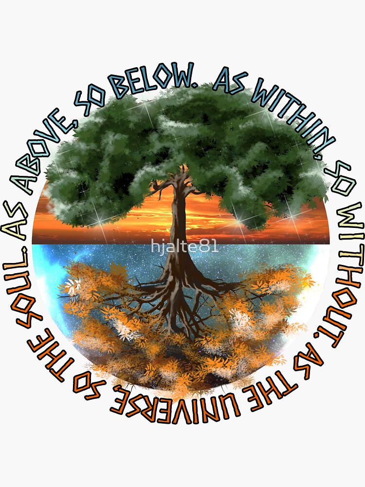 Thumbnail 3 of 3, Sticker, The tree of life designed and sold by hjalte81.