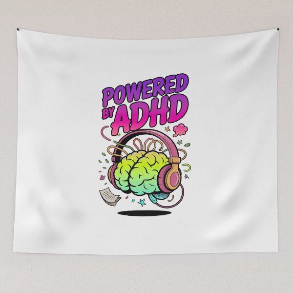 Item preview, Powered By ADHD designed and sold by MonkiFlipp.