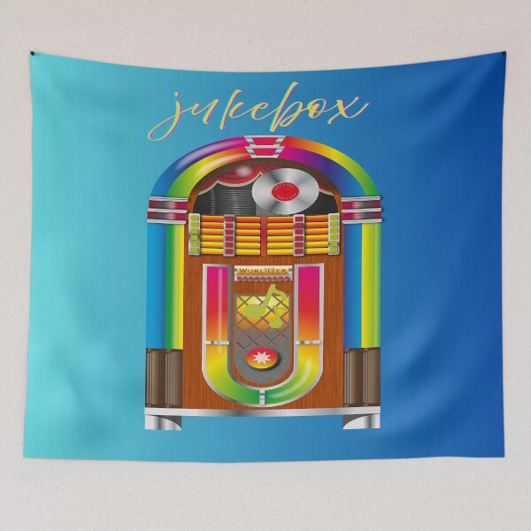 Item preview, A Jukebox In Vibrant Color designed and sold by BrightrDayMusicArt.