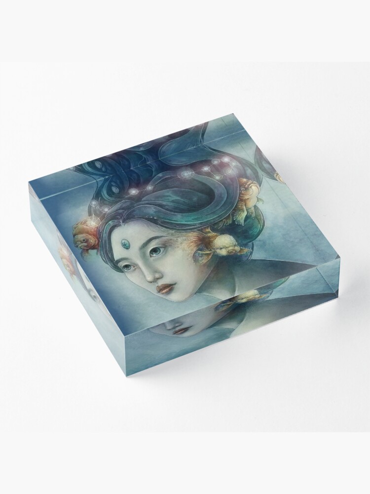 Alternate view of Zodiac Pisces Acrylic Block