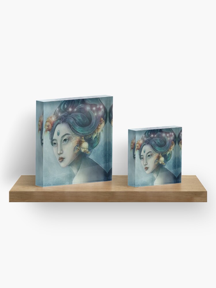 Alternate view of Zodiac Pisces Acrylic Block