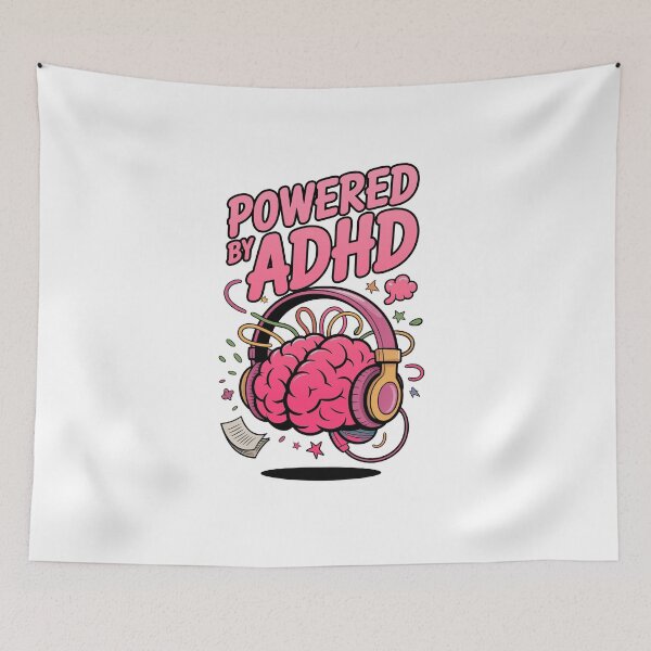Item preview, Powered By ADHD designed and sold by MonkiFlipp.