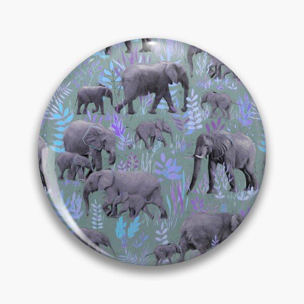 Item preview, Sweet Elephants in Purple and Grey designed and sold by micklyn.