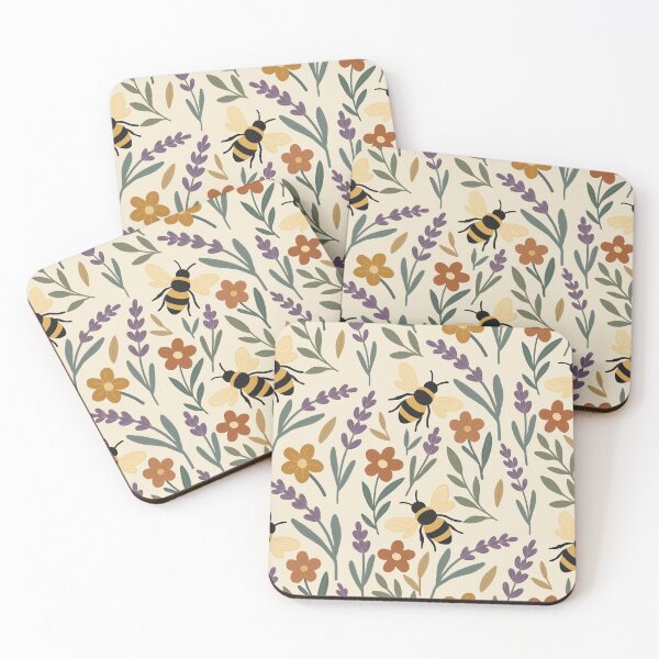 Item preview, Flowers and bee garden designed and sold by fashionimprint.