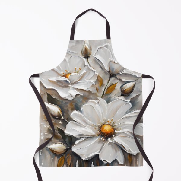 Aperçu de l'œuvre Peinture de fleurs blanches en 3D créée et vendue par CalmnessbyChoice.