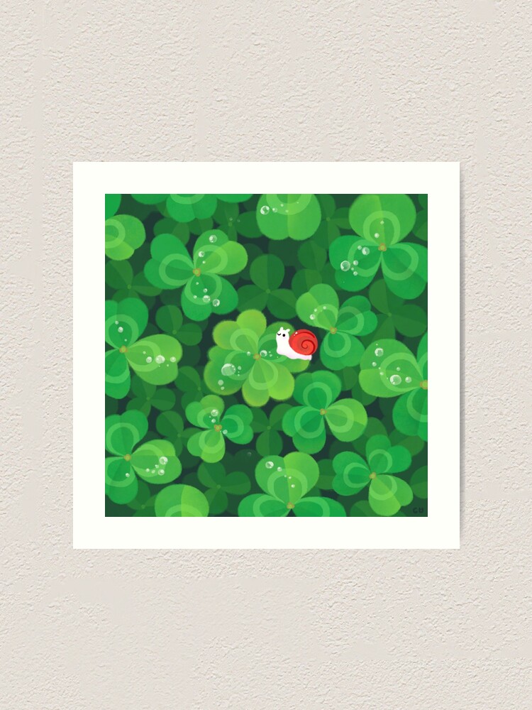 Alternate view of Happy lucky snail Art Print