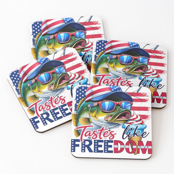 Item preview, Tastes Like Freedom 4th of July Ice Cream Bass Fishing designed and sold by Trangkun1995.