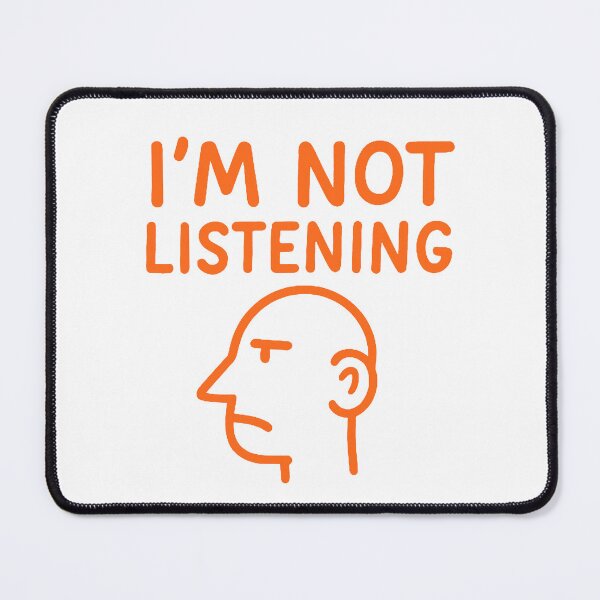 Item preview, I’m not listening Orange  designed and sold by FarieArt.