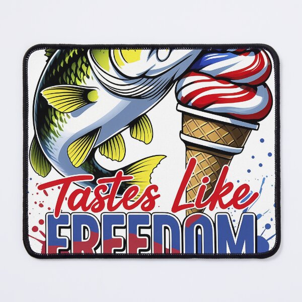 Item preview, USA Bass Fishing 4th of July America Tastes Like Freedom designed and sold by Trangkun1995.